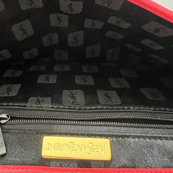 ❌SOLD❌YSL Red Leather Clutch - Picture 11 of 16